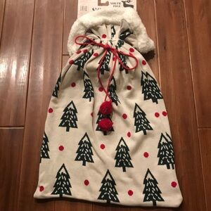 North Pole South Large Christmas Tree Santa Present Gift Sack Bag